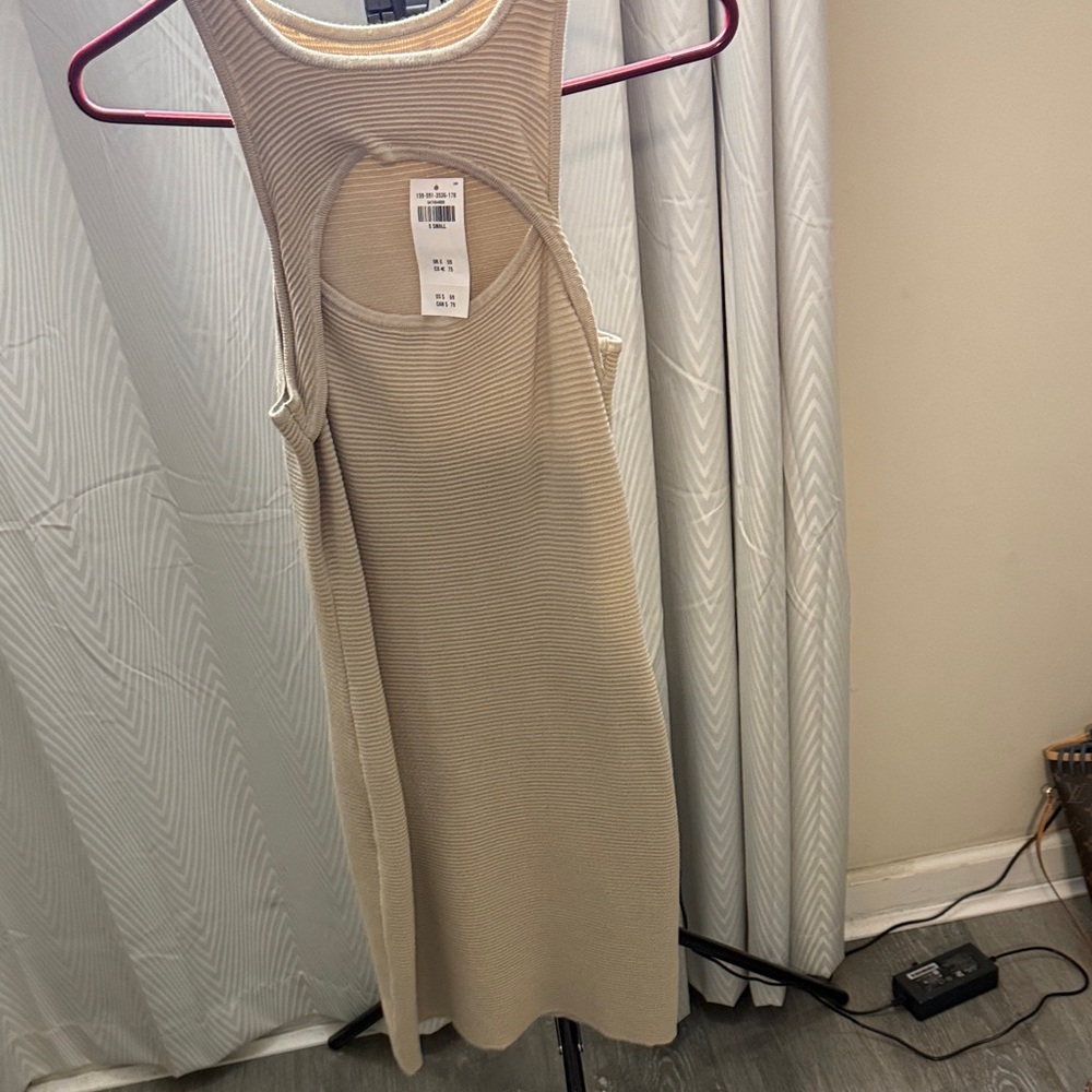 Abercrombie & Fitch Beige Mini Dress